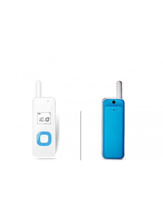 KALOAD M1 1Pcs Mini Thin Walkie Talkie Lavalier  22 Channel 400-480MHz  1-3KM  - US PLUG White
