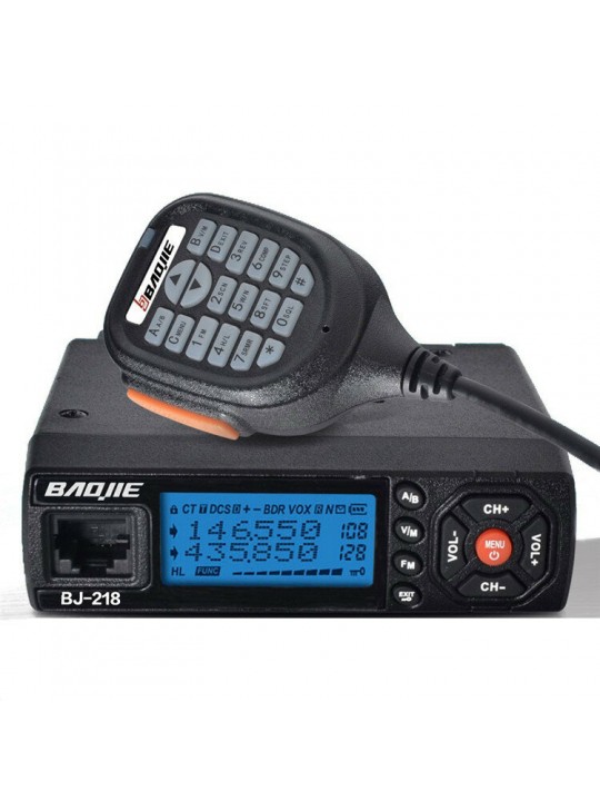 BaoJie BJ-218 25W Mobile Radio VHF UHF 136-174 400-470MHz Ham Radio Car Walkie Talkie Long Range