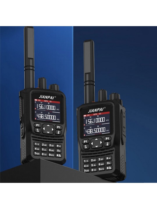 JIANPAI 8800 Plus 10W 5800mAh Walkie Talkie 16 Channel Dual Band High Power GPS Positioning Type-C Charging Waterproof Two Way R
