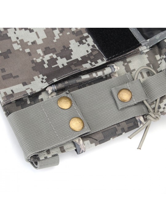 Radio Walkie Talkie Chest Pocket Harness Bag Backpack Holster Pouch Camouflage 