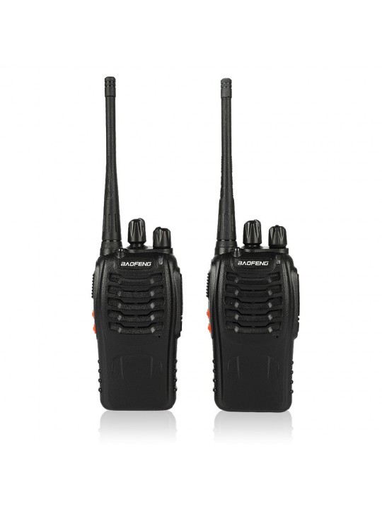 2Pcs/set Baofeng BF-888S Walkie Talkie Portable Radio Station BF888s 5W 16CH UHF 400-470MHz BF 888S walkie-talkie two-way Radio 