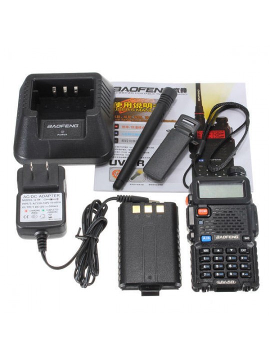 2Pcs BAOFENG UV-5R Dual Band Handheld Transceiver Radio Walkie Talkie