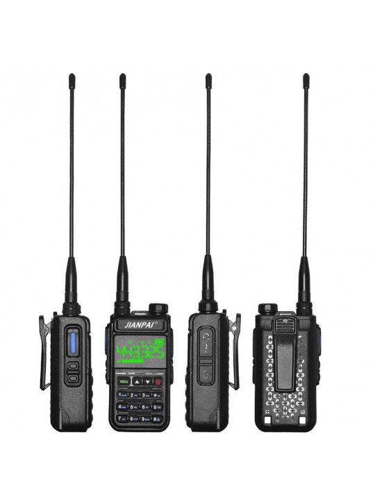 JIANPAI FT-UV78 10W 5800mAh Fluorescent LED Display Walkie Talkie Intelligent Noise Reduction High Power FM Two Way Radio SOS fo