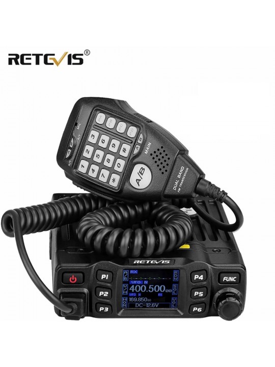 RETEVIS RT95 Car Two-Way Radio Station 200CH 25W High Power VHF UHF Mobile Radio Car Radio CHIRP Ham Mobile Radio Transceiver - 
