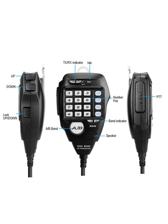 RETEVIS RT95 Car Two-Way Radio Station 200CH 25W High Power VHF UHF Mobile Radio Car Radio CHIRP Ham Mobile Radio Transceiver - 