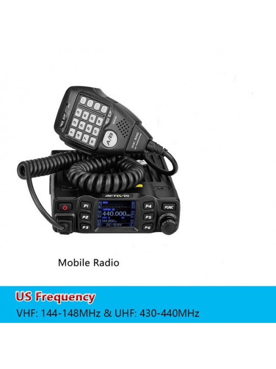RETEVIS RT95 Car Two-Way Radio Station 200CH 25W High Power VHF UHF Mobile Radio Car Radio CHIRP Ham Mobile Radio Transceiver - 
