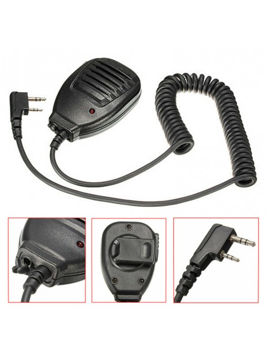 Two Way Radio Walkie Talkie 2 Pin Radio Handheld Microphone Speaker for Motorola BAOFENG PUXING
