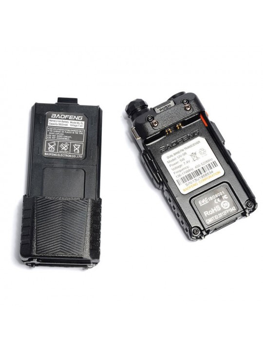 Upgrade BaoFeng UV-5R Walkie Talkie VH/UHF Dual Band Two Way Radio Transceiver 3800mah Battery - US Plug