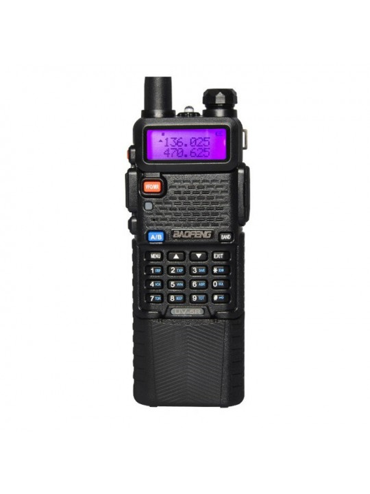 Upgrade BaoFeng UV-5R Walkie Talkie VH/UHF Dual Band Two Way Radio Transceiver 3800mah Battery - US Plug