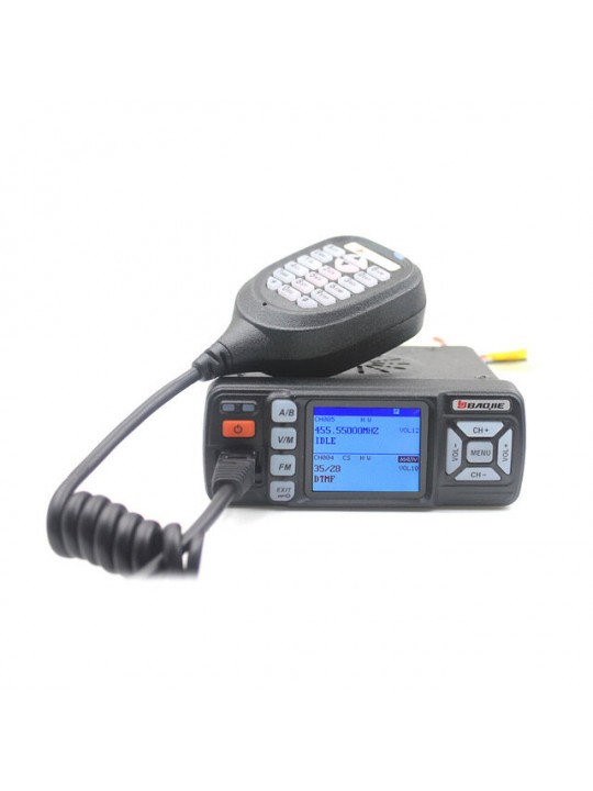 Baojie BJ-318 Dual Band Car Mobile Radio VHF 136-174Mhz UHF 400-490MHz 256CH 25W Two Way Radio FM Transceiver Walkie Talkie