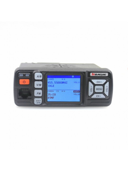 Baojie BJ-318 Dual Band Car Mobile Radio VHF 136-174Mhz UHF 400-490MHz 256CH 25W Two Way Radio FM Transceiver Walkie Talkie