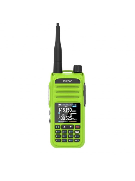 Talkpok A36plus Walkie Talkie Multi-Function Dual Bander with Color Display GMRS Amateur HAM Two-way Radio 512 Channel 5W 7-Band