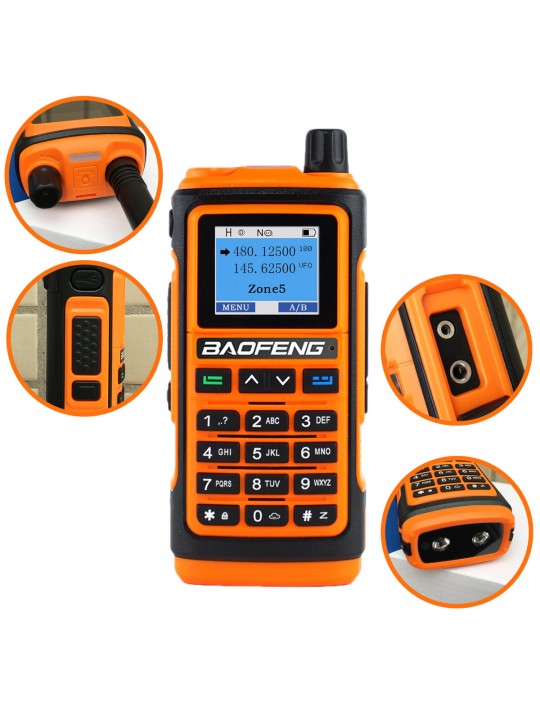 2023 BaoFeng UV-17 Walkie Talkie Long Range Ham 5W Portable Radios AM FM Wireless set Amateur Two-Way Radio UHF VHF for Hunting 