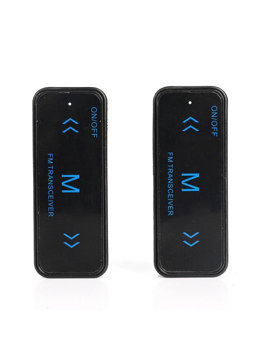 2Pcs V108 Mini Walkie Talkie Two-Way 400-470MHz FM Radio Ricetrasmittente + 2 Cuffie USB Carica