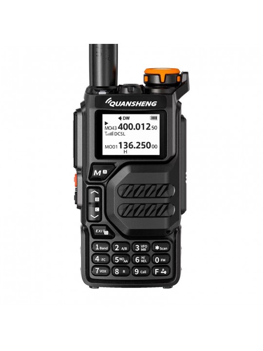 QUANSHENG UV-K5 5W High-power Walkie Talkie 50-600MHz Air Band NOAA DTMF Scrambler LED Flashlight Portable Multi-band Transceive