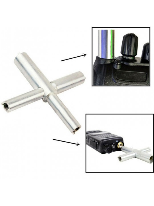 Mini Universal Walkie Talkie Repair Screwdriver Cross Shaped Disassemble Destuffing Tool For Kenwood Two Way Radio