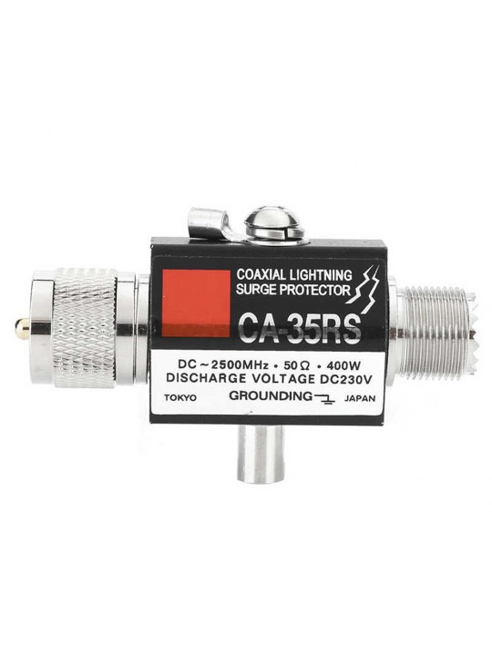 CA-35RS Coaxial Anti-Lighting Antenna Surge Protector Male to Female Coaxial Lighting Arrestor for Walkie Talkie Antenna Arresto