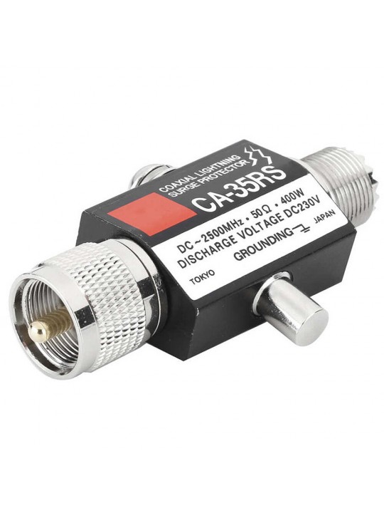 CA-35RS Coaxial Anti-Lighting Antenna Surge Protector Male to Female Coaxial Lighting Arrestor for Walkie Talkie Antenna Arresto
