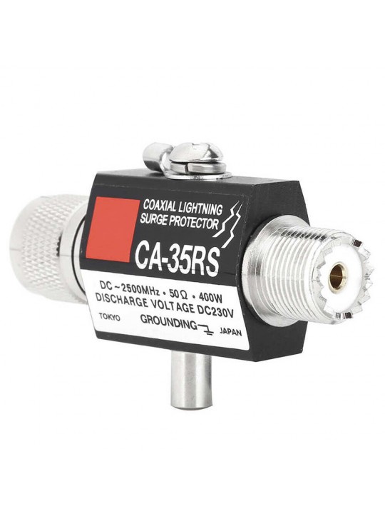CA-35RS Coaxial Anti-Lighting Antenna Surge Protector Male to Female Coaxial Lighting Arrestor for Walkie Talkie Antenna Arresto