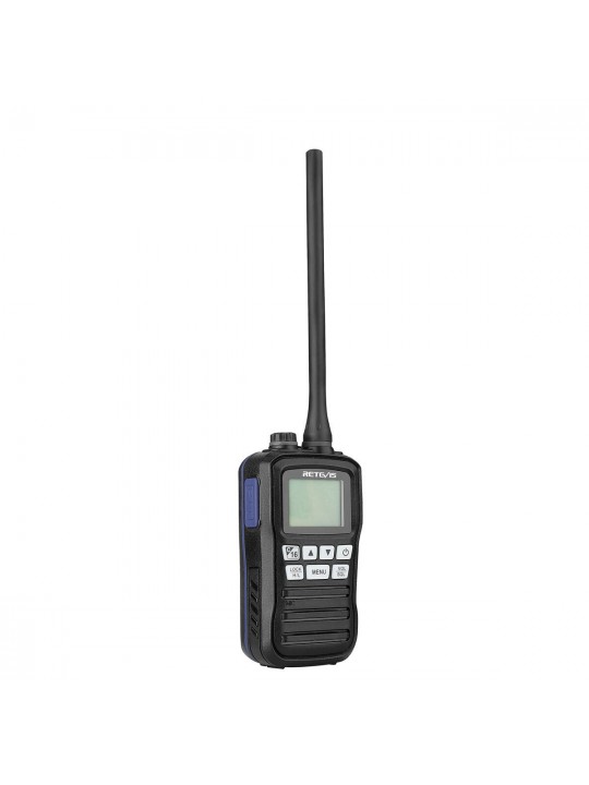 Retevis RM01 3W LCD VHF Marine Transceiver IPX7 Waterproof Handheld Walkie Talkie Float Vessel Talk Two Way Radio