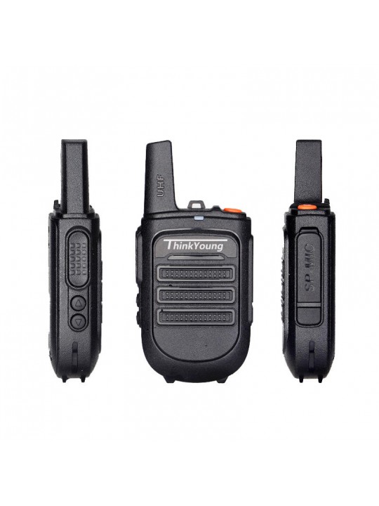 Thinkyoung 828 5W IP54 Waterproof Dustproof Mini Handheld Radio Walkie Talkie Interphone Civilian Intercom - US Plug