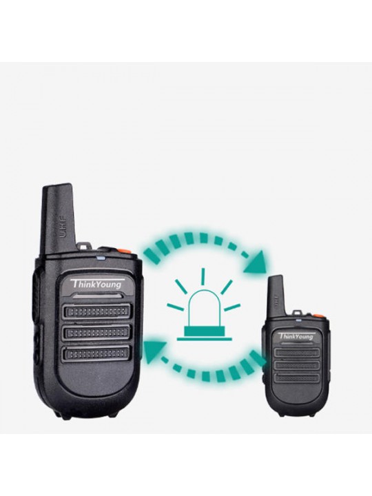 Thinkyoung 828 5W IP54 Waterproof Dustproof Mini Handheld Radio Walkie Talkie Interphone Civilian Intercom - US Plug