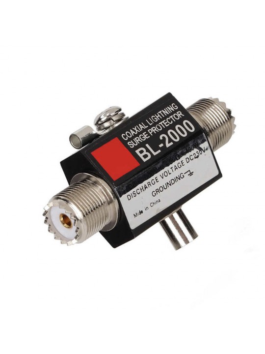 BL-2000 Coaxial Lighting Surge Protector PL259 Female to PL259 Female Coaxial Lighting Arrestor for Communication Equipment