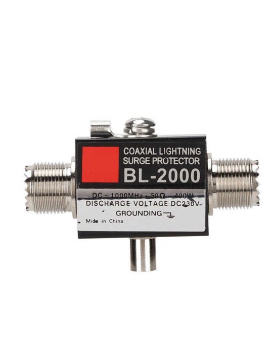 BL-2000 Coaxial Lighting Surge Protector PL259 Female to PL259 Female Coaxial Lighting Arrestor for Communication Equipment