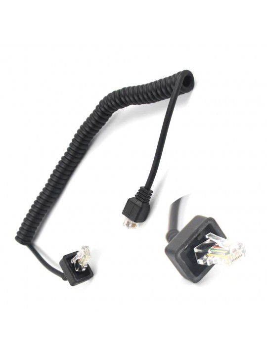 Walkie Talkie 8 Pin Replacement Speaker Microphone Cable for Kenwood TK-868G TK-768G TK-862G TK-762G TM-271A TM-471A TK-760