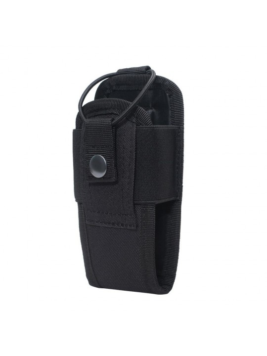 2PCS 1000D Tactical Molle Radio Walkie Talkie Pouch Waist Bag Holder Pocket Portable Interphone Carry Bag for Hunting Camping - 