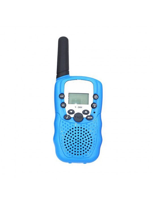 T388 Wireless Kids Walkie Talkie Portable Handheld Radio 0.5W UHF 462-467MHz 22CH Long Range Two Way Radio for Children - Black