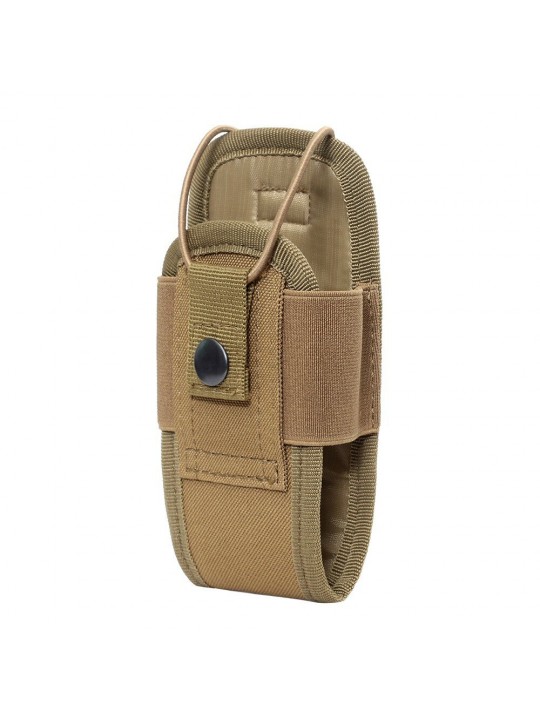 2PCS 1000D Tactical Molle Radio Walkie Talkie Pouch Waist Bag Holder Pocket Portable Interphone Carry Bag for Hunting Camping - 
