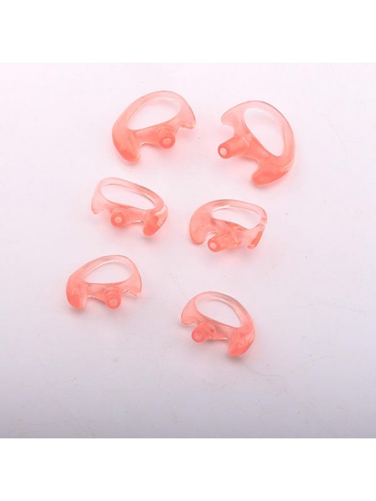 Environmental Protection Silicone Earplugs Pink Walkie-talkie Phone Large, medium and smal Intercom