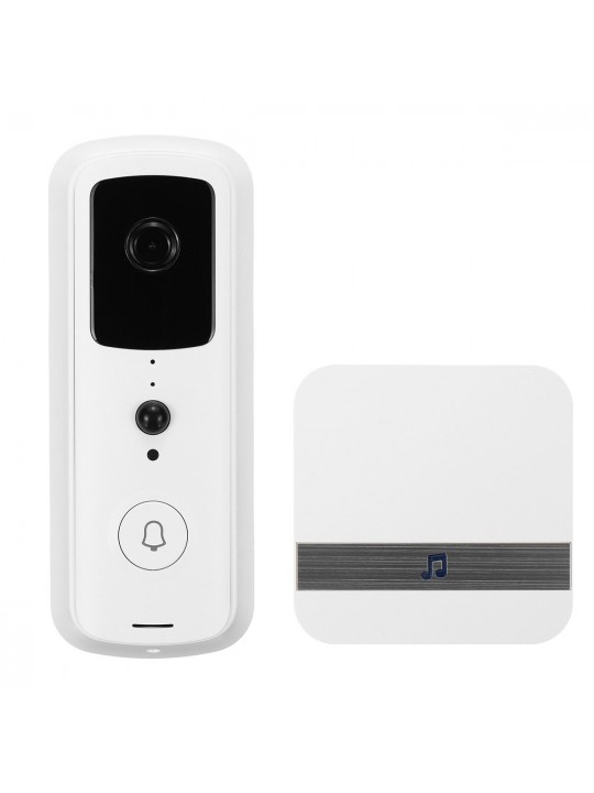 Smart WiFi HD 1080P Video Doorbell IR Visual Camera Intercom 166° Wide Angle Home Security Kit APP Control - #B