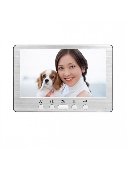 7inch Video Doorbell Camera with Monitor Hands-free Intercom IR Night Vision IP55 Waterproof Built-in 16 Chord Sounds Video Door