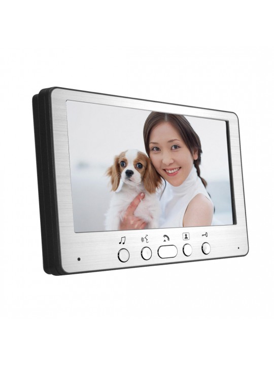 7inch Video Doorbell Camera with Monitor Hands-free Intercom IR Night Vision IP55 Waterproof Built-in 16 Chord Sounds Video Door