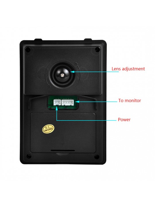 7inch Video Doorbell Camera with Monitor Hands-free Intercom IR Night Vision IP55 Waterproof Built-in 16 Chord Sounds Video Door