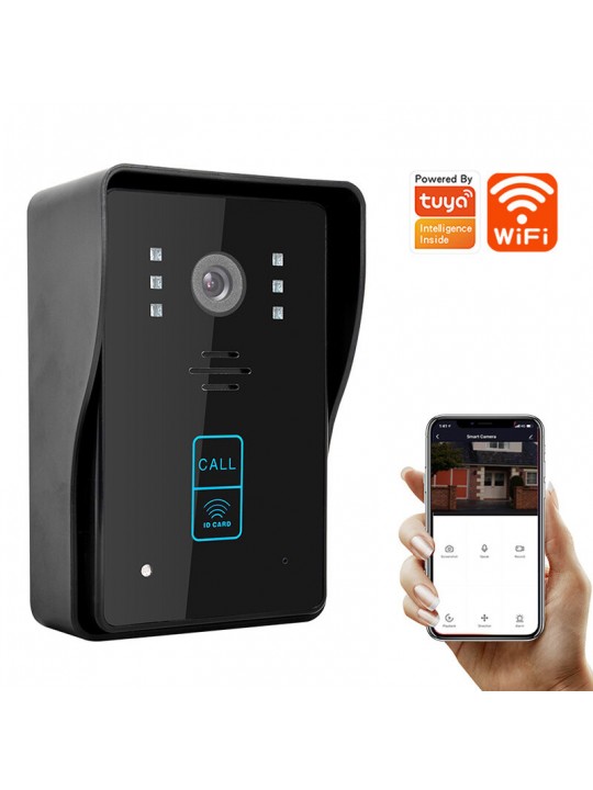 European Standard Tuya Smart WiFi Video Doorbell APP Wireless Remote Phone Call 1080P Camera Motion Detection Night Vision with 