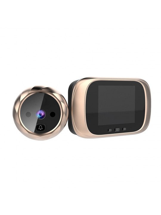 DD1 2.8inch LCD Video Doorbell 90 Degree Door Eye Infrared Night Vision Peephole Door Camera Support Taking Photos Home Security