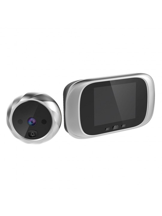 DD1 2.8inch LCD Video Doorbell 90 Degree Door Eye Infrared Night Vision Peephole Door Camera Support Taking Photos Home Security